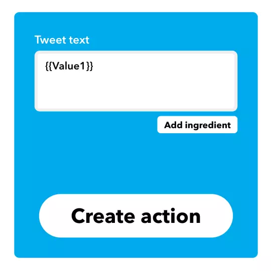 Configure an app in the second step in IFTTT